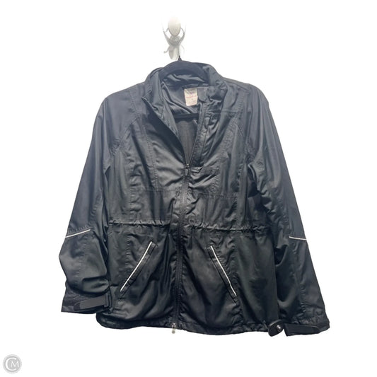 Jacket Windbreaker By Maggie Lane In Black, Size: L