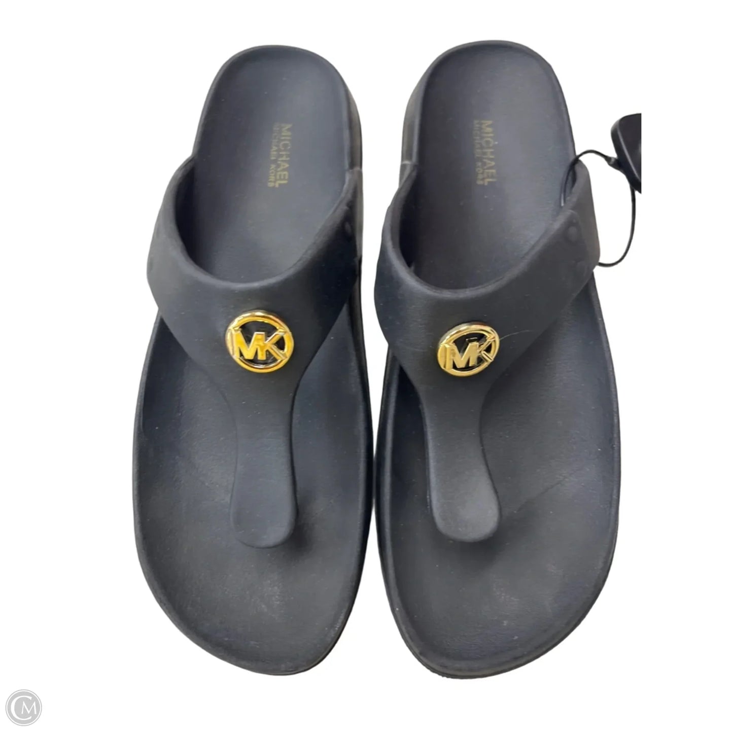 Sandals Flats By Michael By Michael Kors In Black, Size: 10