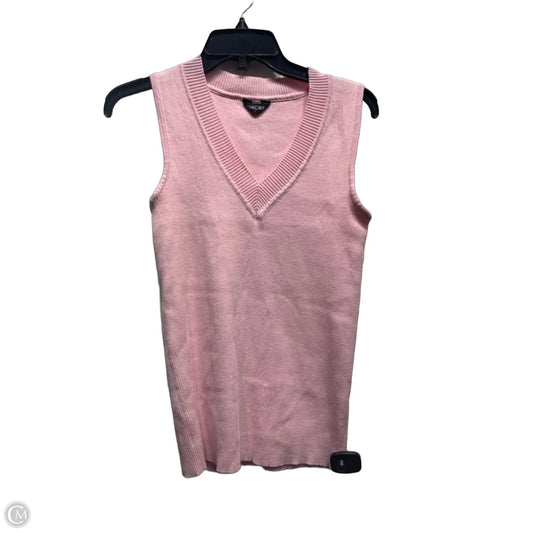 Top Sleeveless By Chicme In Pink, Size: L