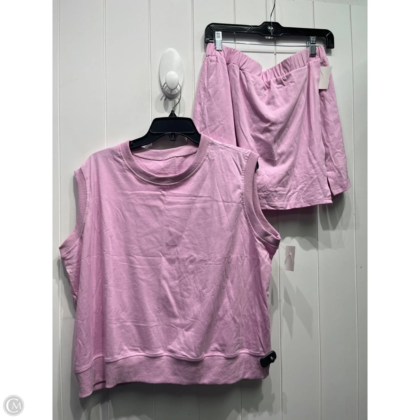 Skirt Set 2pc By Clothes Mentor In Pink, Size: Xl