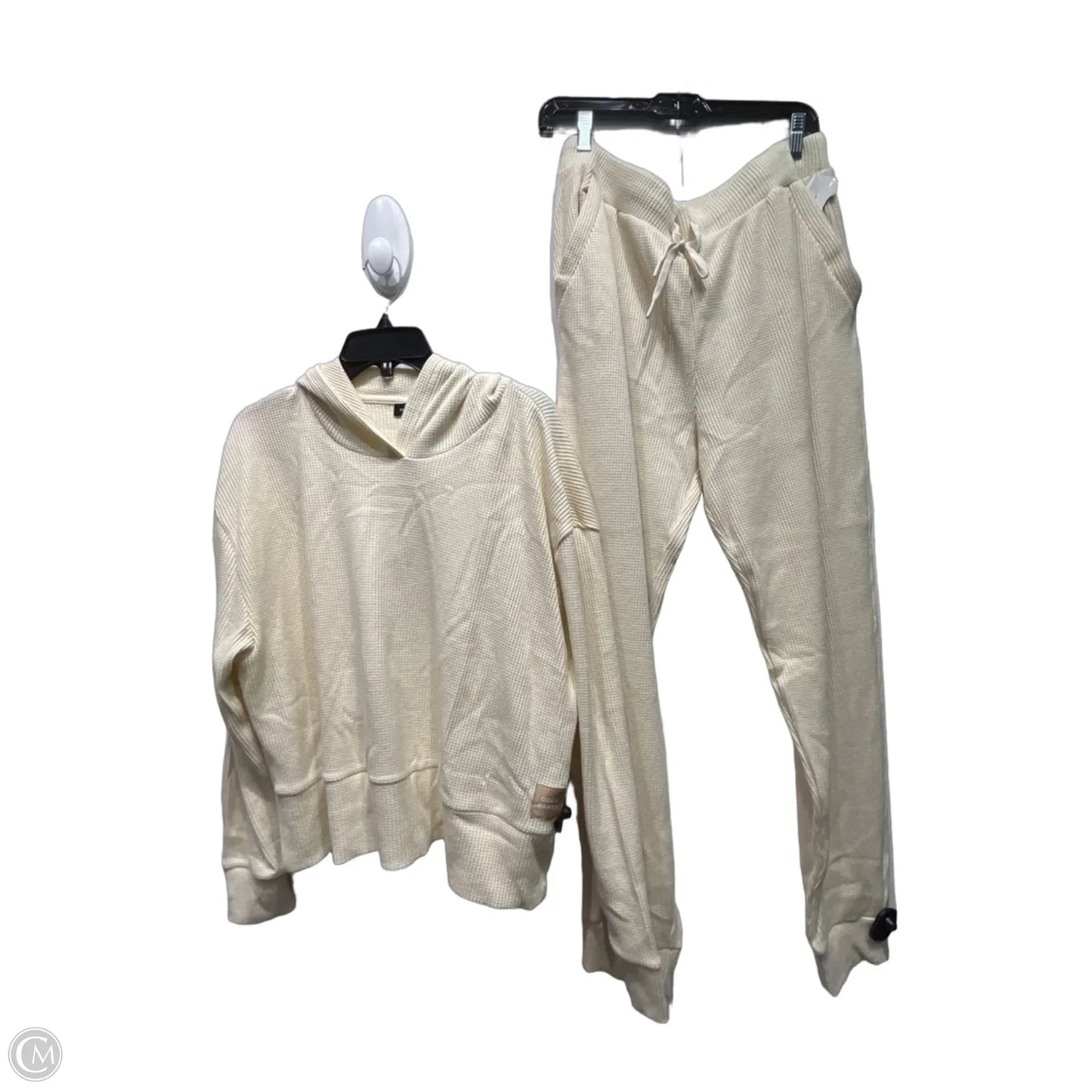 Pants Set 2pc By COZY EARTH In Cream, Size: Xl