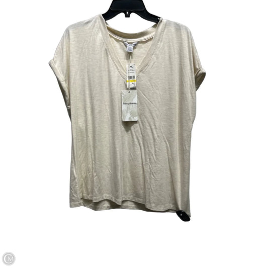 Top Short Sleeve Basic By Tommy Bahama In Cream, Size: M