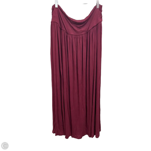 Skirt Maxi By Halara In Maroon, Size: Xl