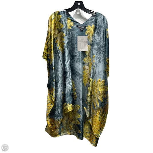 Kimono By COUTURE GEMS In Green & Yellow, Size: Osfm