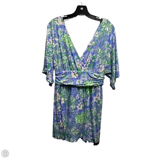 Romper Designer By Lilly Pulitzer In Blue & Green, Size: M