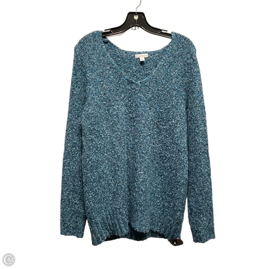 Sweater By Croft And Barrow In Blue, Size: Xl