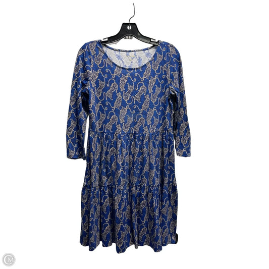Dress Designer By Lilly Pulitzer In Blue & Gold, Size: S