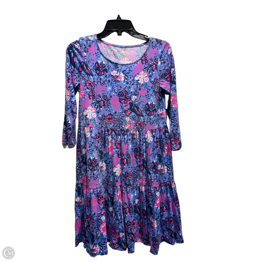 Dress Designer By Lilly Pulitzer In Blue & Pink, Size: Xs