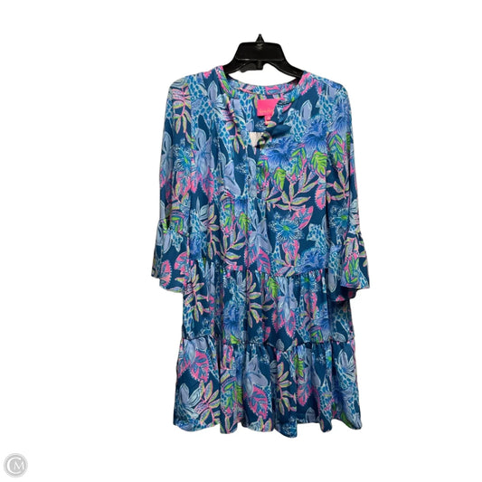 Dress Designer By Lilly Pulitzer In Blue & Pink, Size: 0