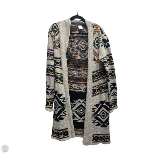 Sweater Cardigan By NORTHERN ANGEL  In Black & Grey, Size: Xl