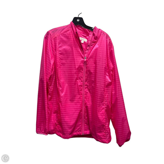 Jacket Windbreaker By Lady Hagen In Pink, Size: Xl