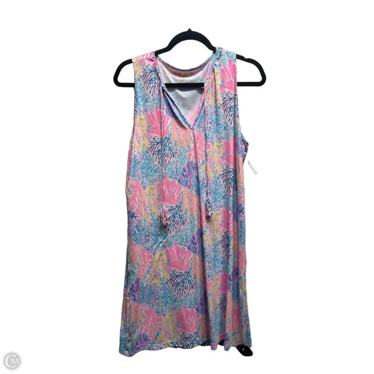 Dress Designer By Lilly Pulitzer In Blue & Pink, Size: L