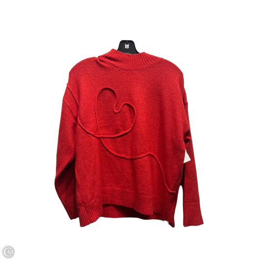 Sweater By Adrienne Vittadini In Red, Size: Xlp