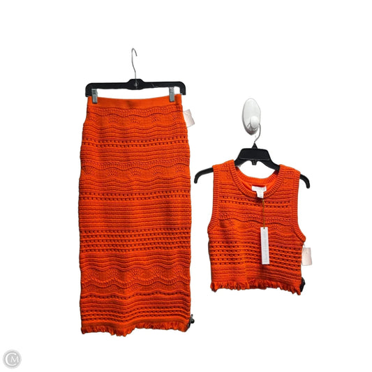 Skirt Set 2pc By House Of Harlow In Orange, Size: Xs