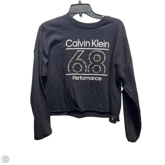 Sweatshirt Crewneck By Calvin Klein Performance In Black & White, Size: S