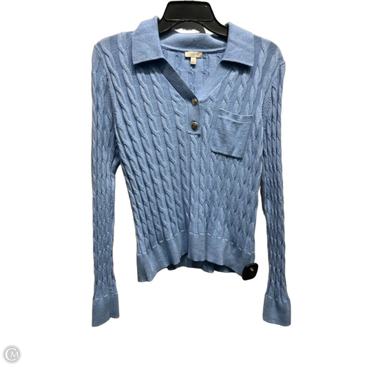 Top Long Sleeve By Talbots In Blue, Size: M