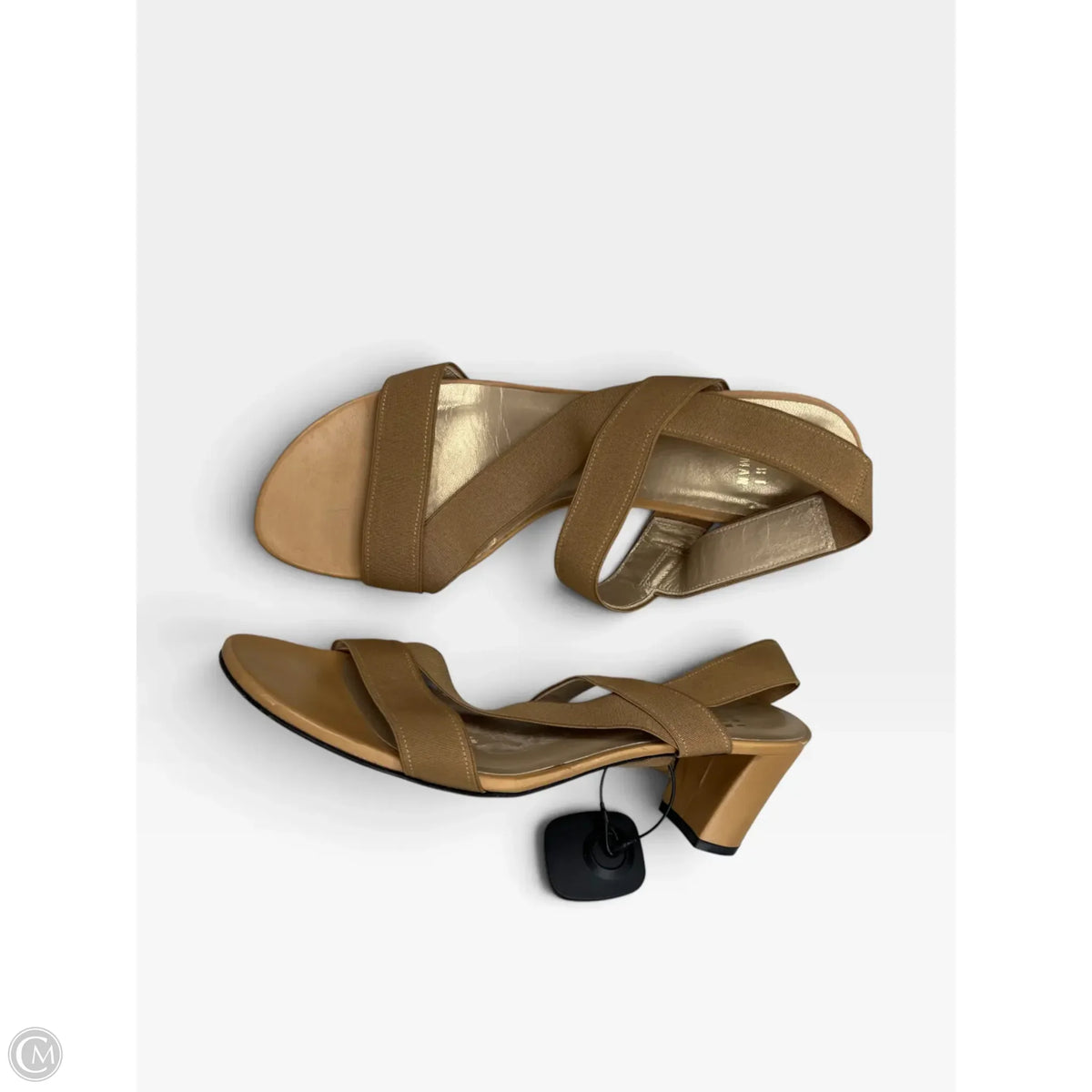 Sandals Designer By Stuart Weitzman In Tan, Size: 8.5