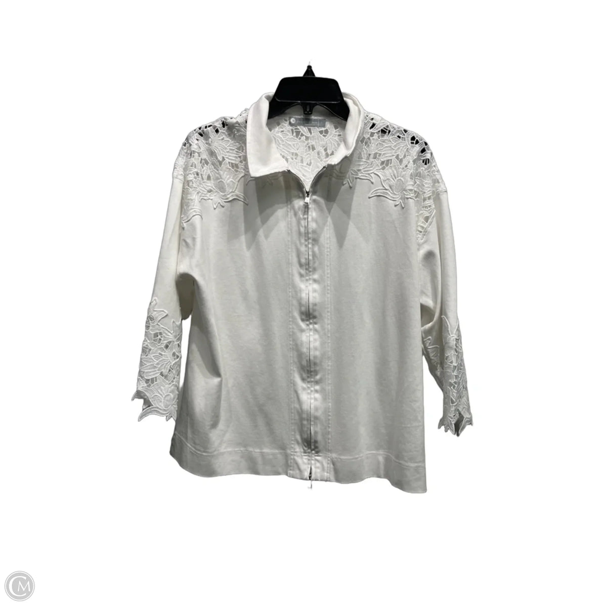 Jacket Other By Clothes Mentor In White, Size: L