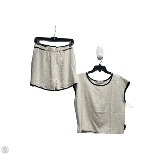 Shorts Set By The Workshop In Black & Cream, Size: S