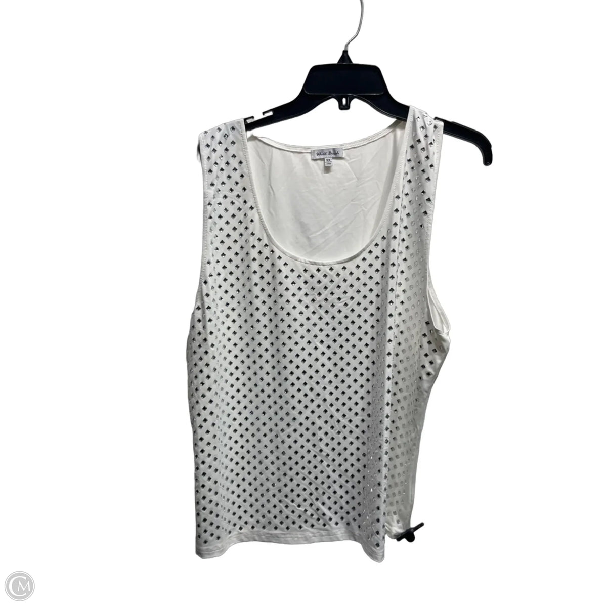 Top Sleeveless By White Birch In White, Size: 3x