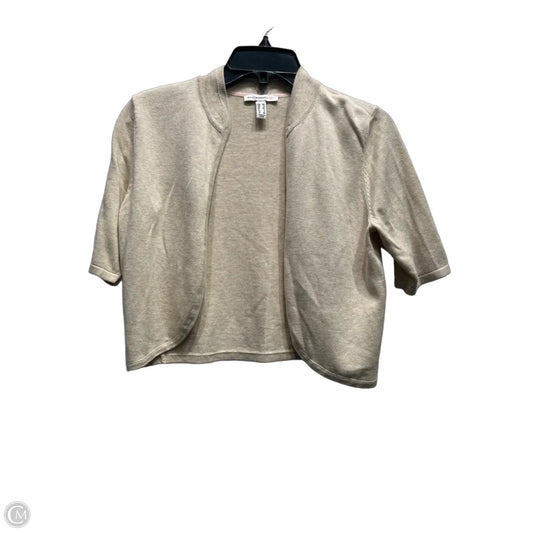 Cardigan By Isaac Mizrahi Live Qvc In Tan, Size: Xs