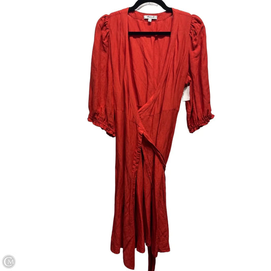 red madewell dress Dresses Its an effortless style Madewell Poplin Smocked Maxi Dress