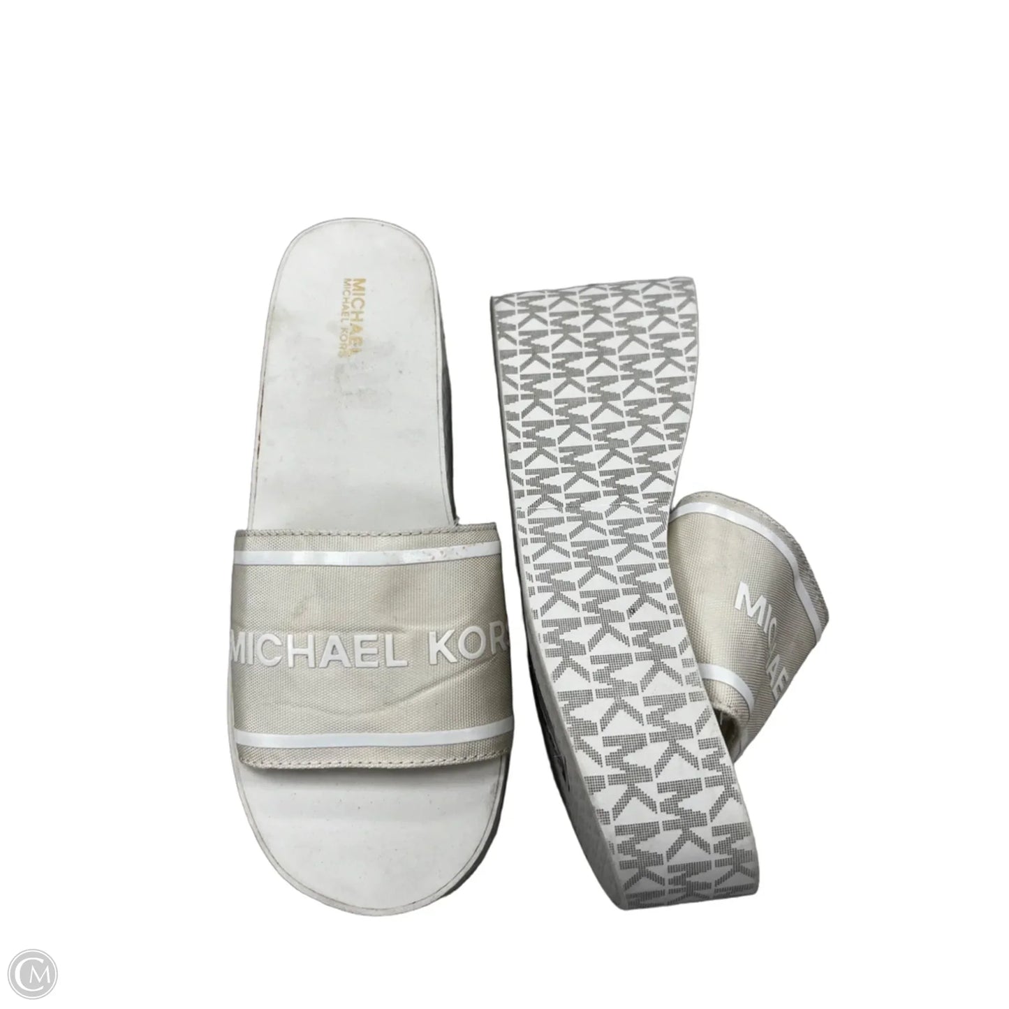 Sandals Heels Platform By Michael By Michael Kors In White, Size: 9