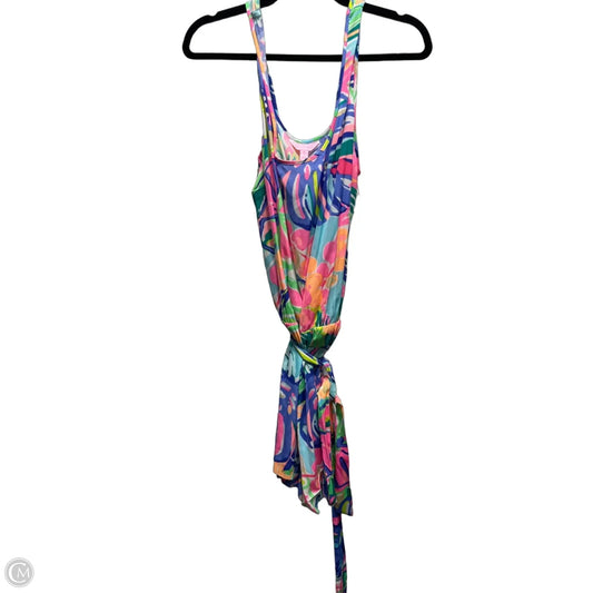 Romper Designer By Lilly Pulitzer In Blue & Pink, Size: Xl