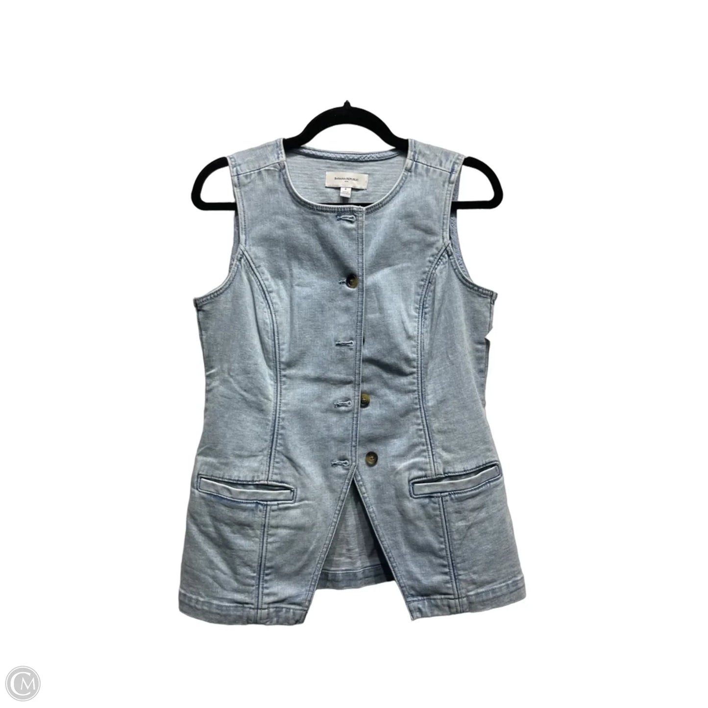 Vest Other By Banana Republic In Blue, Size: 4