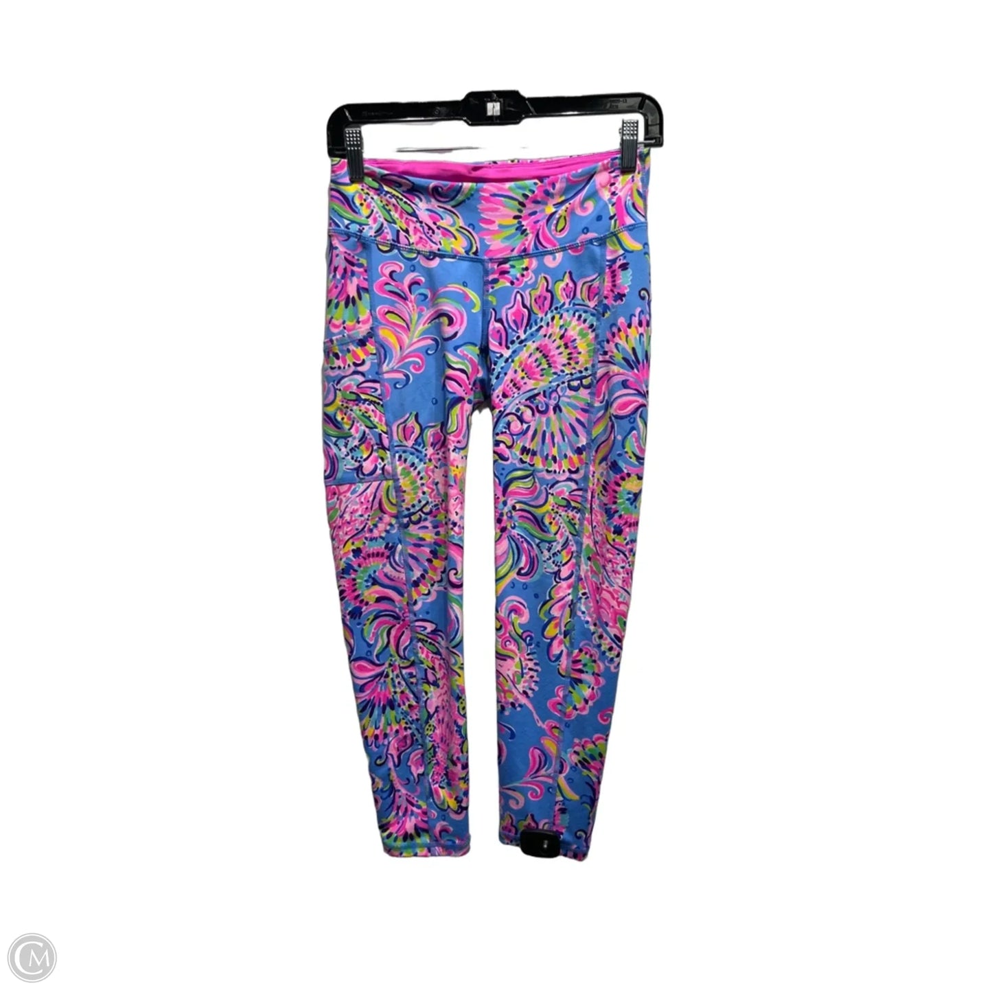 Pants Designer By Lilly Pulitzer In Blue & Pink, Size: S