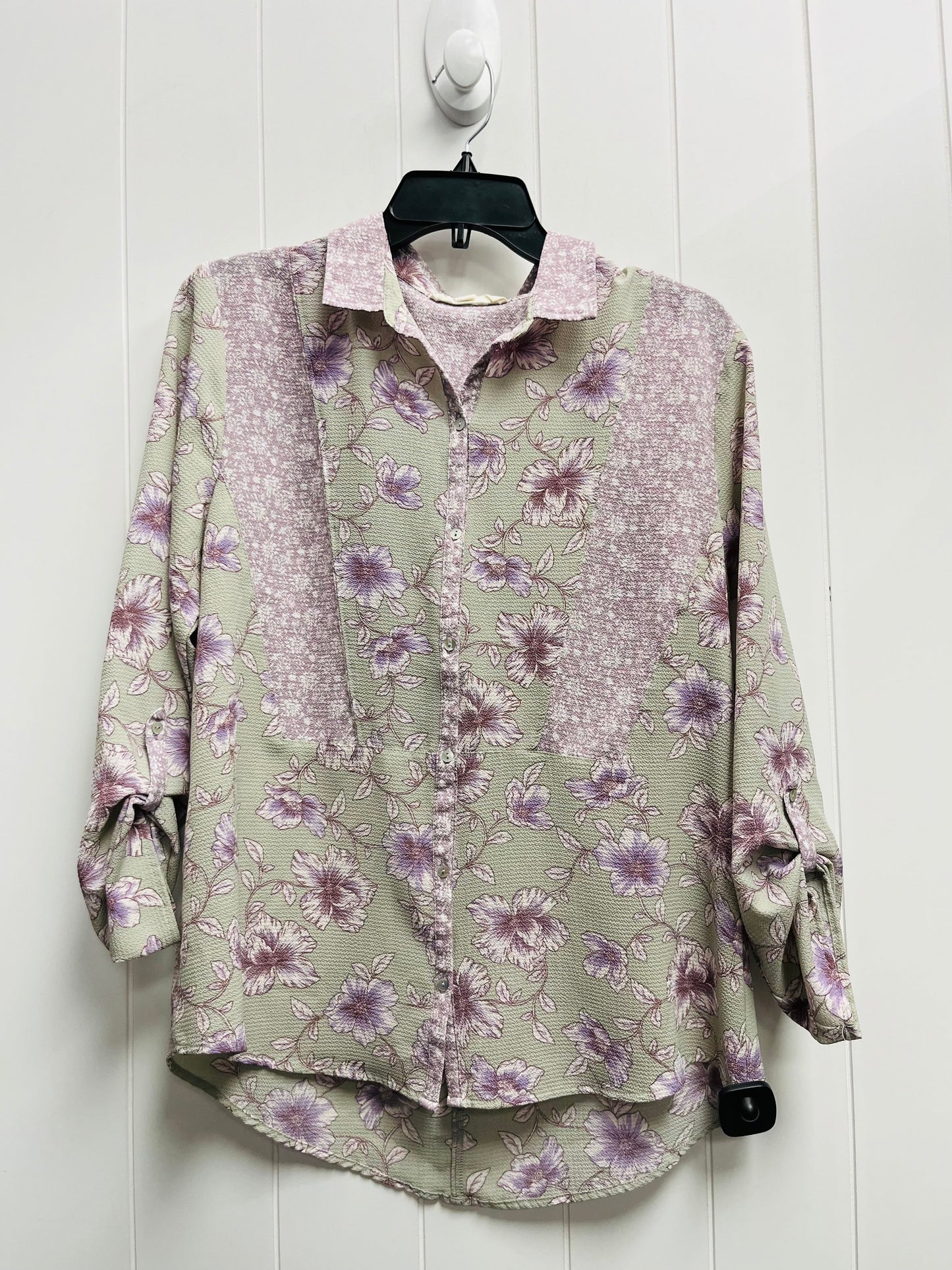 Top Long Sleeve By CACTUS AND PEAR - In Lavender, Size: M