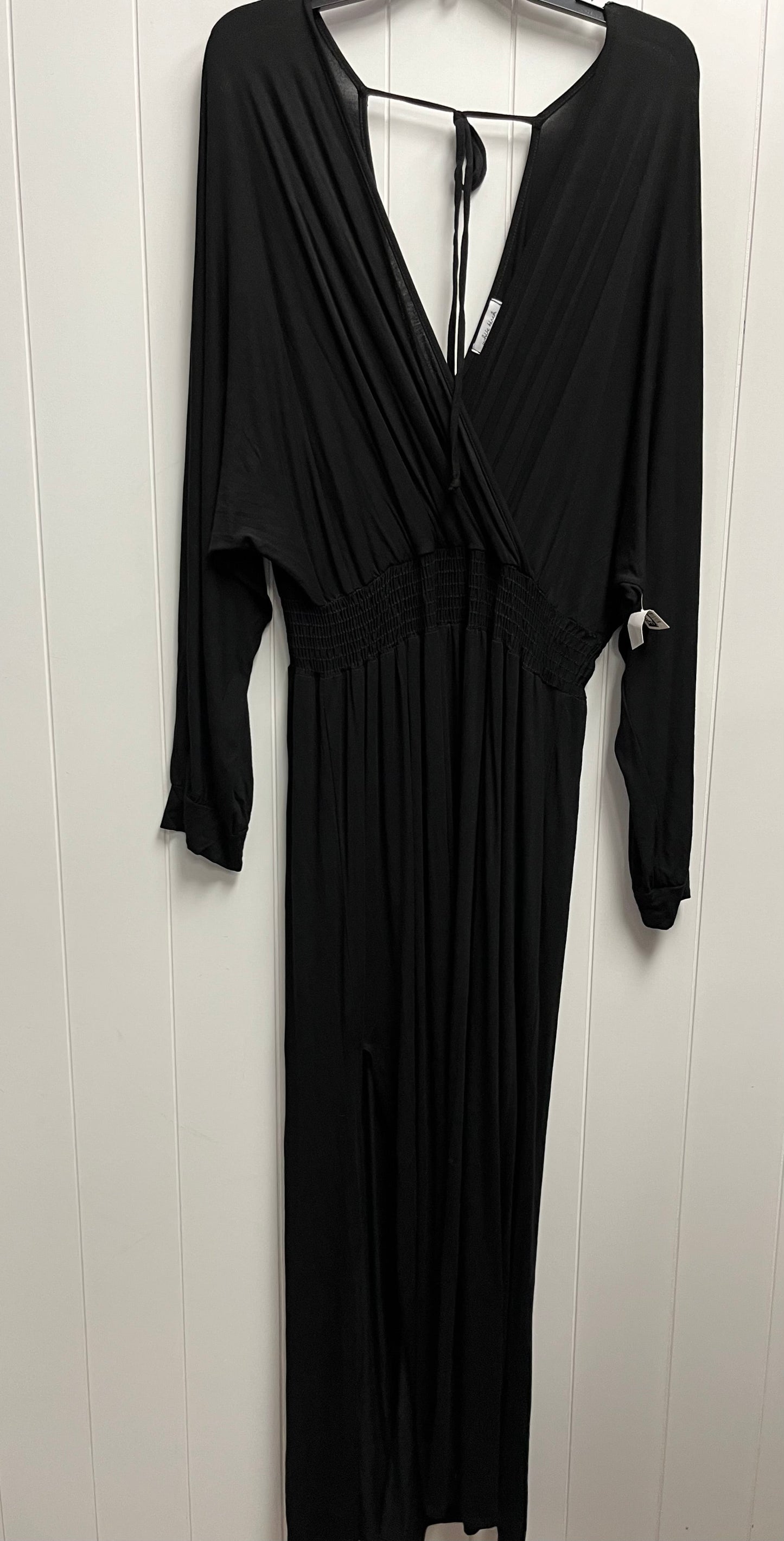 Black Dress Casual Maxi White Birch, Size 1x
