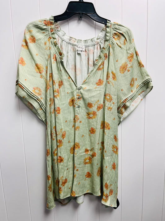 Top Short Sleeve By Wonderly  Size: 4x