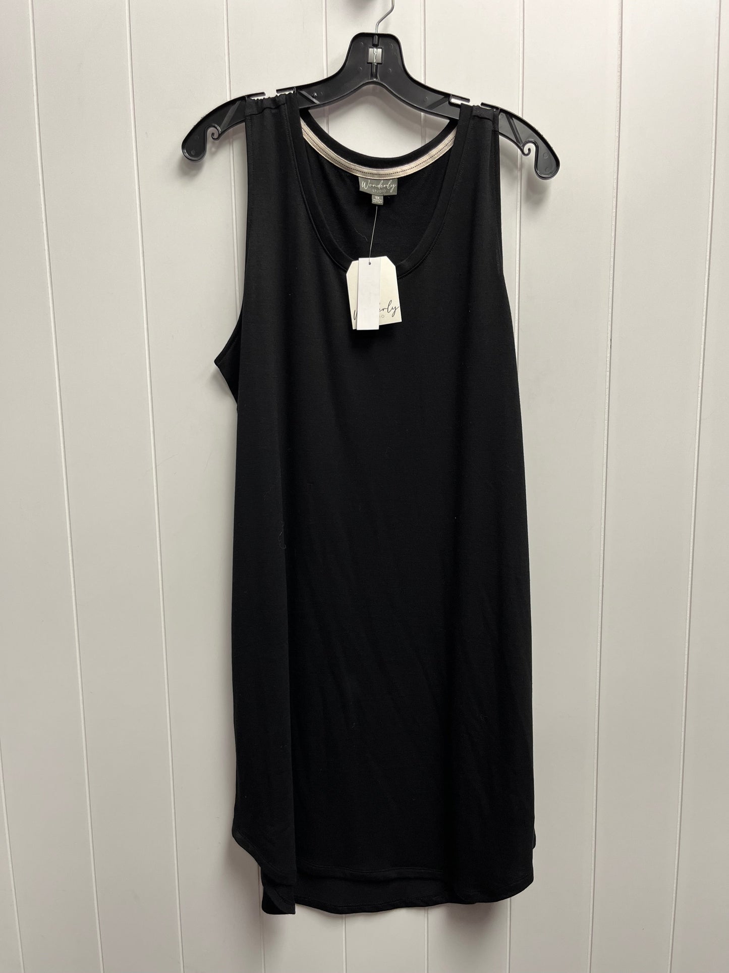 Black Dress Casual Short Wonderly, Size 1x