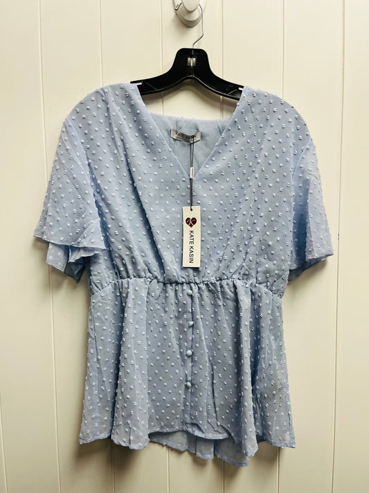 Blouse Short Sleeve By kate kasin Size: L