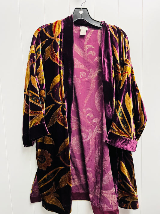 Purple Cardigan Chicos, Size M