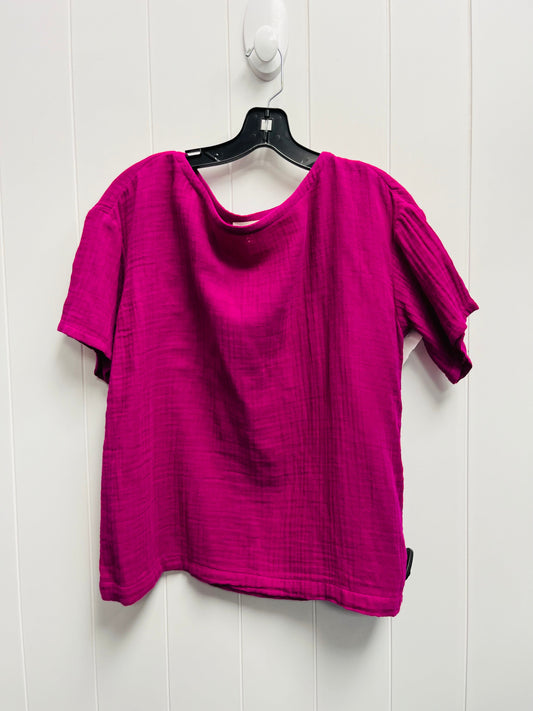 Pink Top Short Sleeve Eileen Fisher, Size Xs