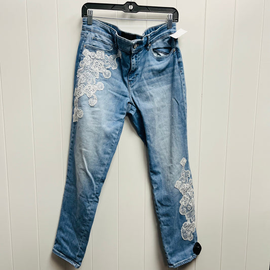 Blue Denim Jeans Straight White House Black Market, Size 8