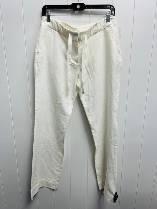White Pants Linen J. Crew, Size 6