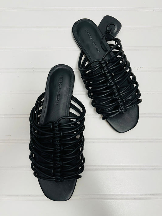 Black Sandals Flats Rebecca Minkoff, Size 9