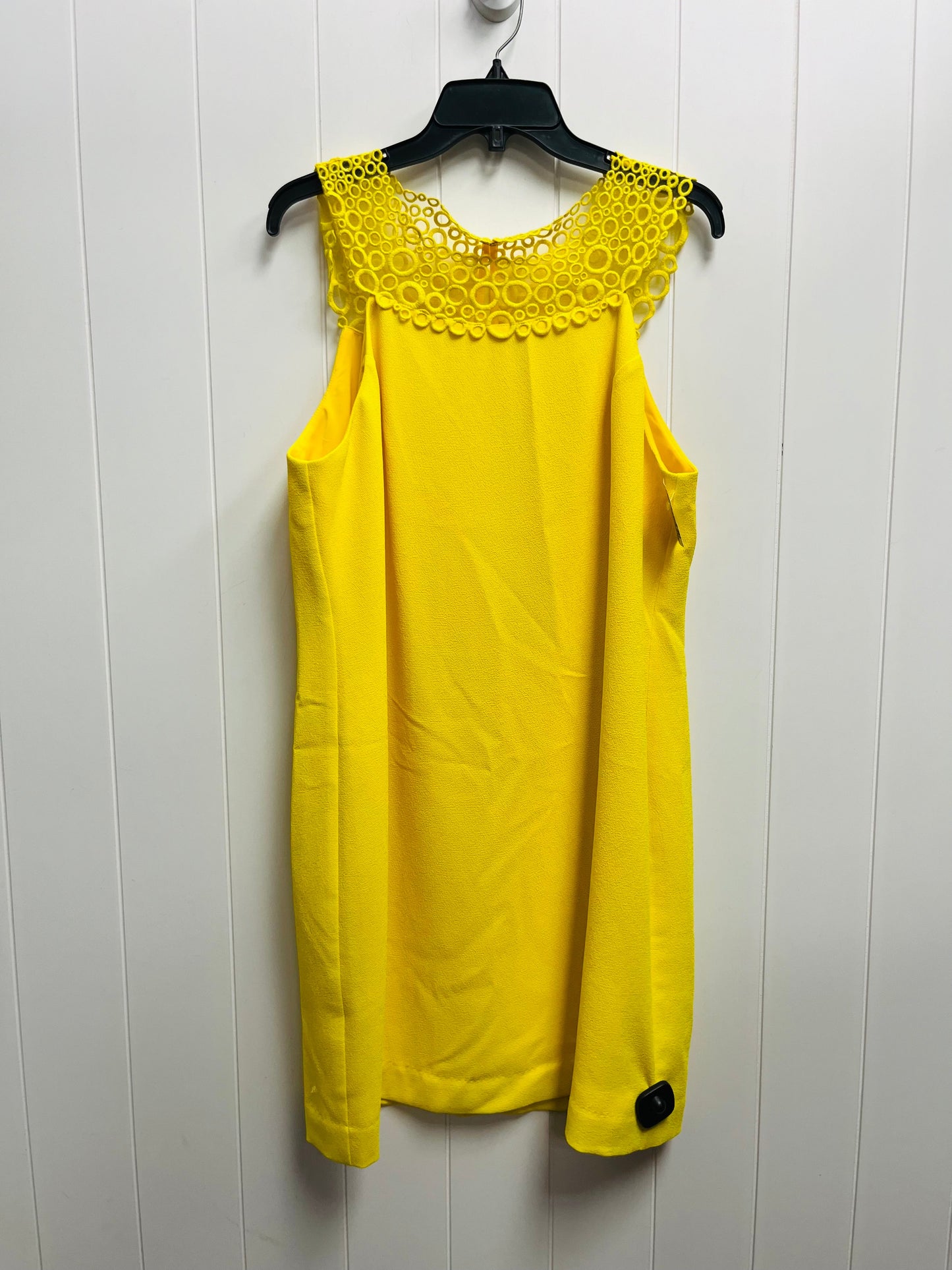 Yellow Dress Party Short Trina By Trina Turk, Size L