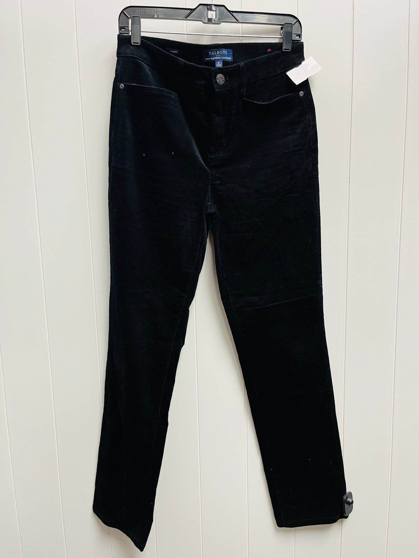 Black Pants Corduroy Talbots, Size 6