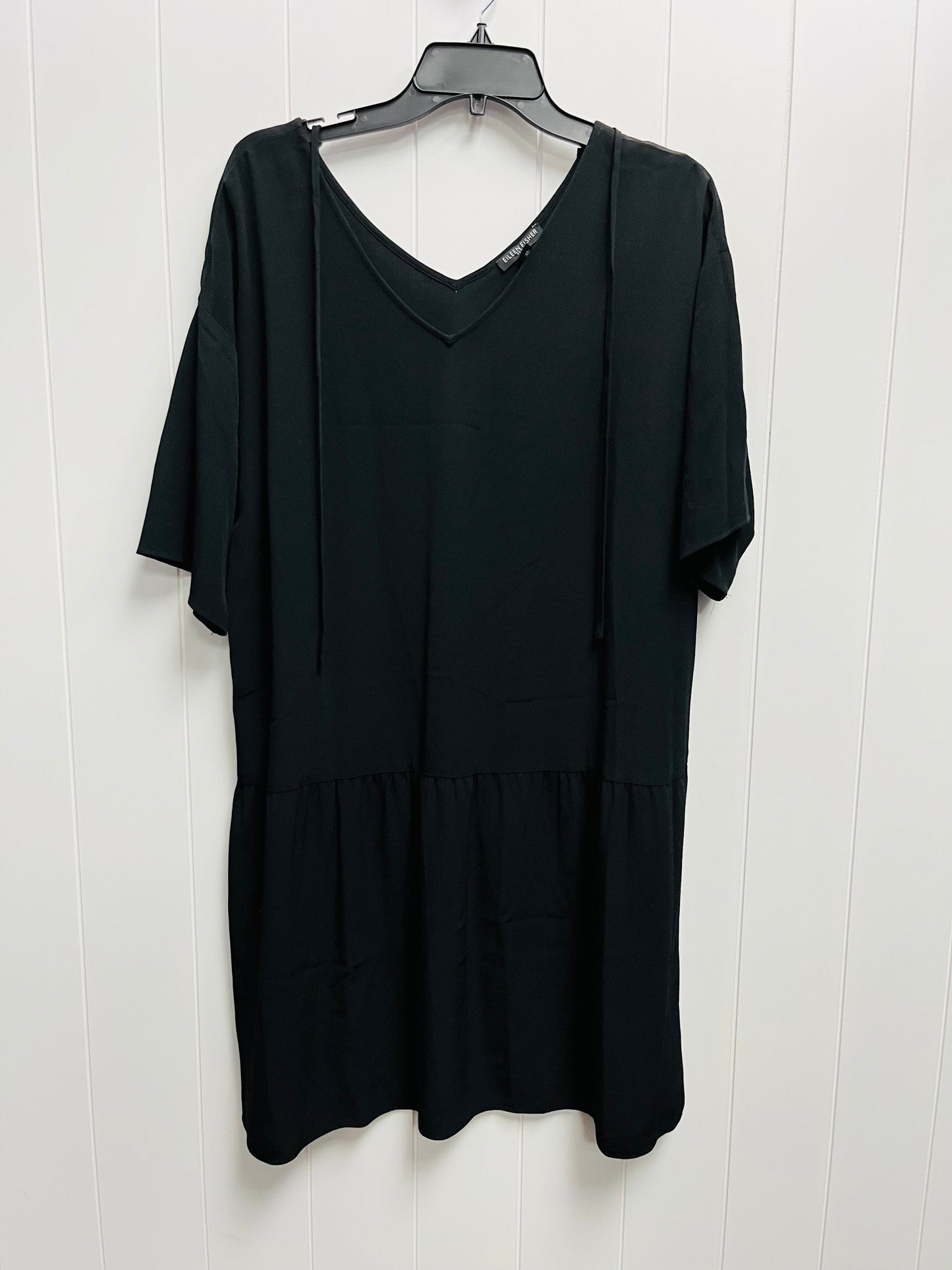 Black Dress Casual Short Eileen Fisher, Size L