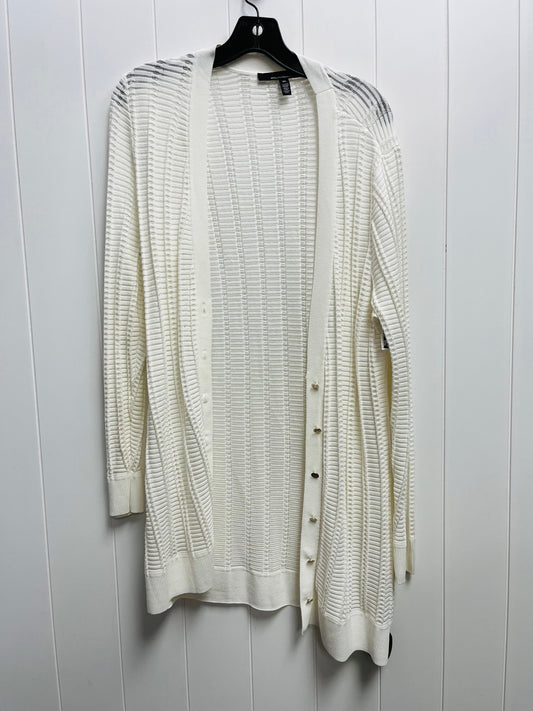 Sweater Cardigan By White House Black Market In White, Size: Xl