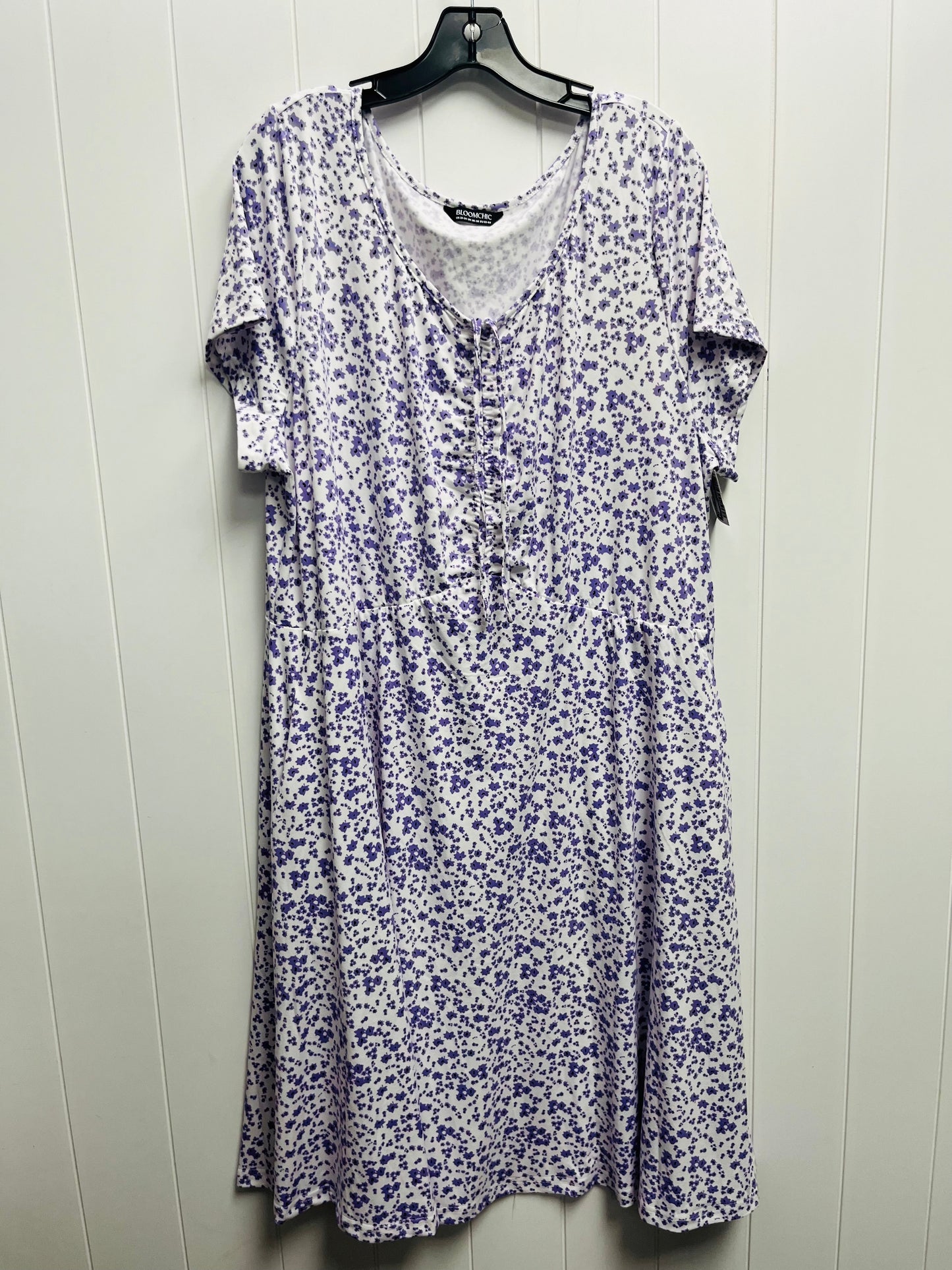 Dress Casual Short By BLOOMCHIC In Purple, Size: 2x