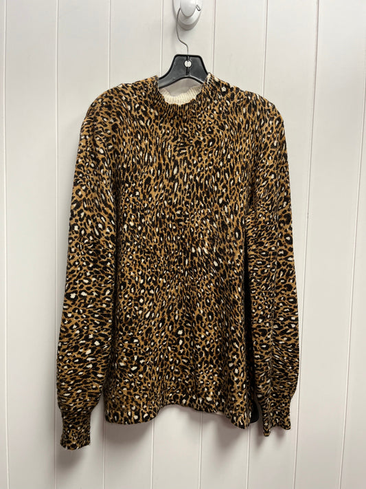 Sweater By Karl Lagerfeld In Animal Print, Size: M