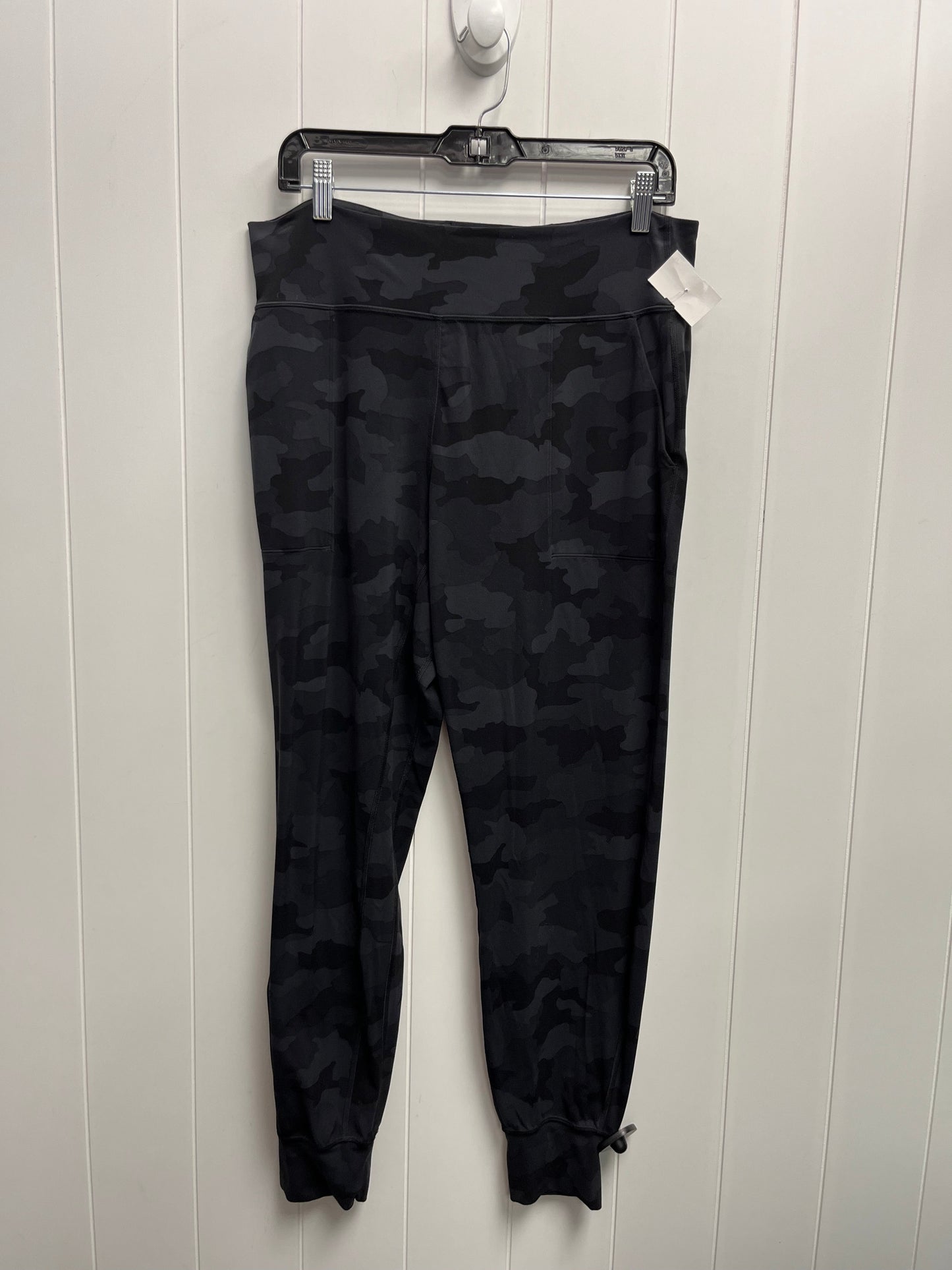 Athletic Pants By Lululemon In Black & Grey, Size: 14