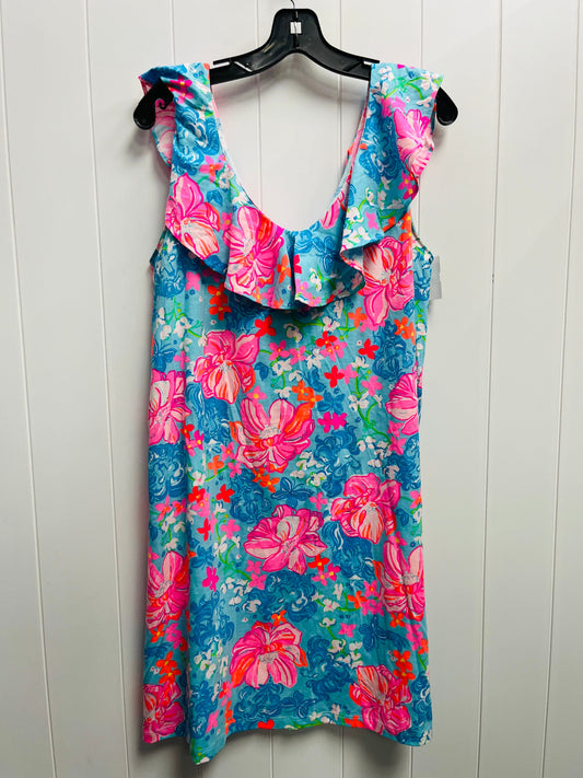 Dress Casual Short By Lilly Pulitzer In Blue & Pink, Size: L