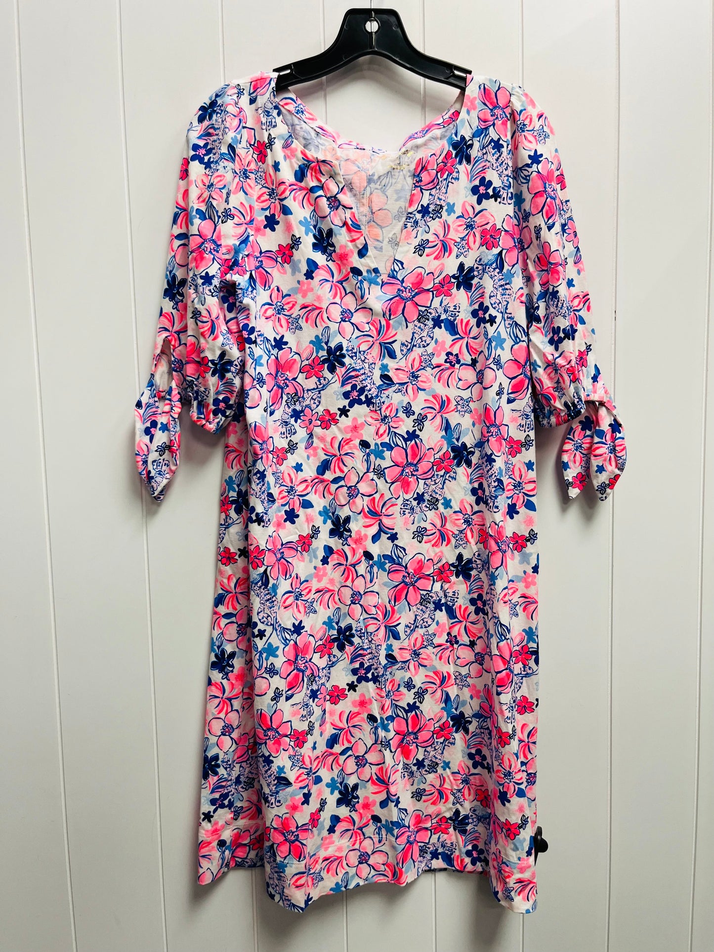 Dress Casual Short By Lilly Pulitzer In Blue & Pink, Size: S