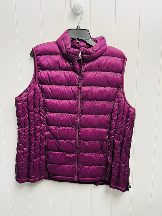 Vest Puffer & Quilted By 32 Degrees In Purple, Size: 2x